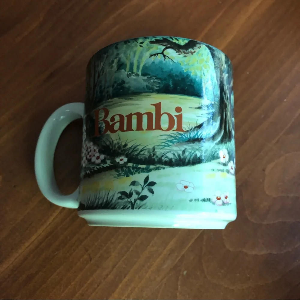 Set of Two Vintage Disney Mugs- The Jungle Book and Bambi